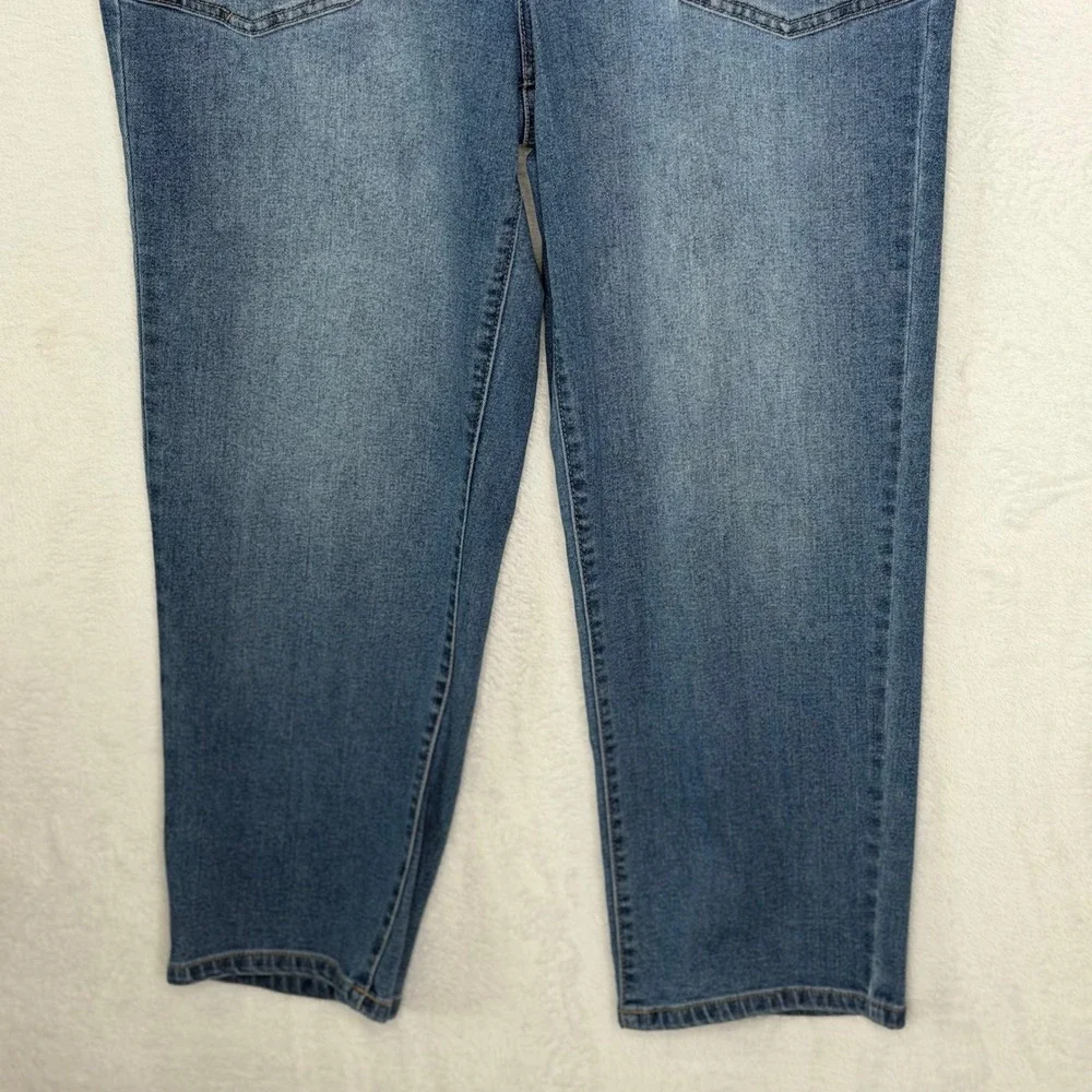 d.jeans New York Women 10 Blue Straight Leg Carpenter Style Denim Jeans
